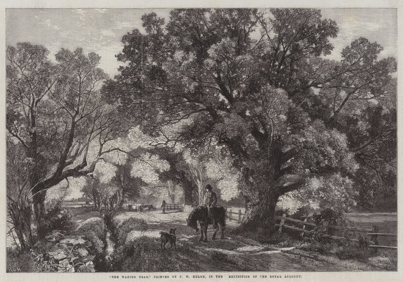 A fogyó év, a Királyi Akadémia kiállításán alkotó: Frederick William Hulme