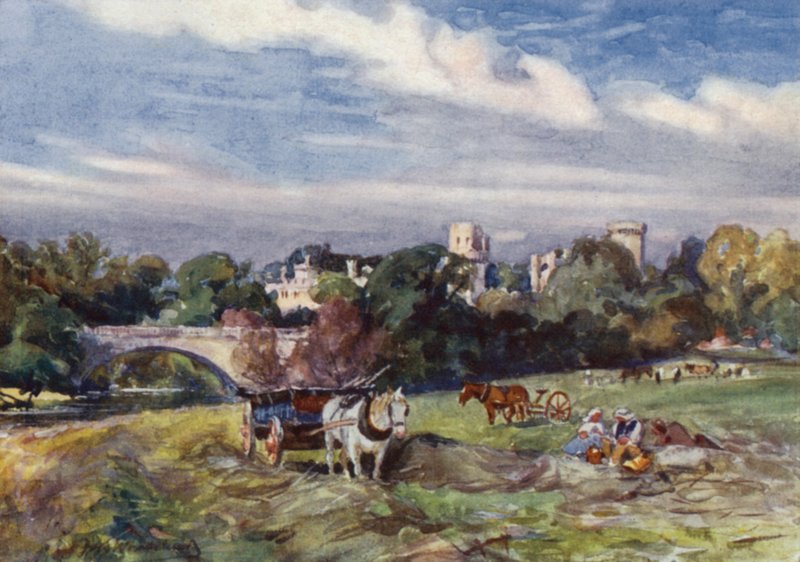 Warwick kastély a hídról alkotó: Frederick William Newton Whitehead