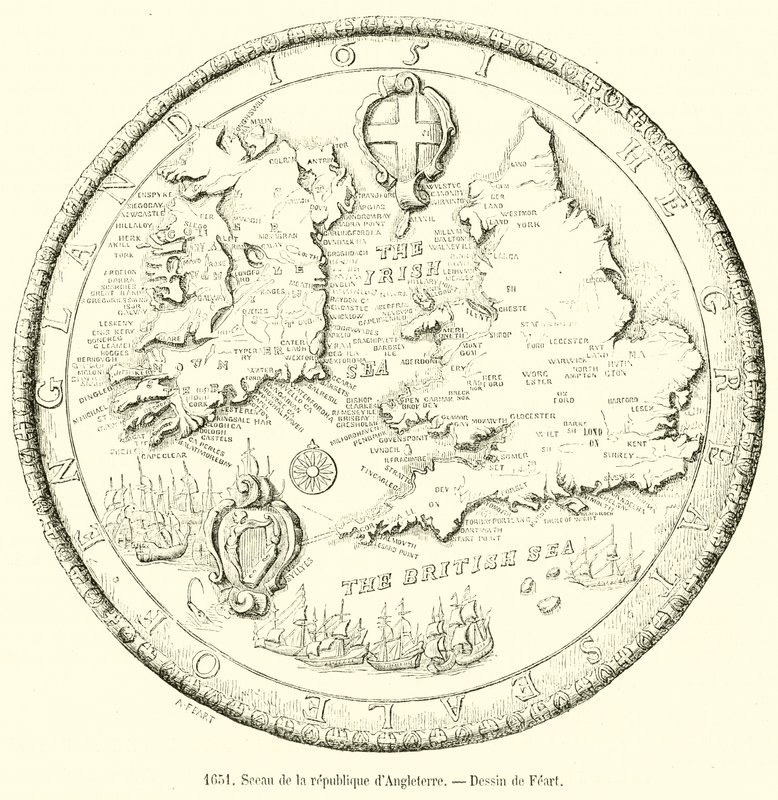 1651, az Angol Köztársaság pecsétje alkotó: French School