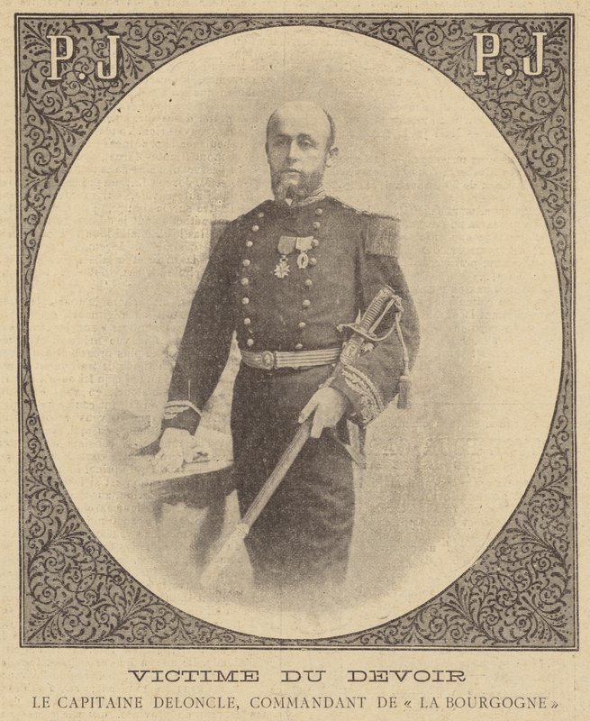 A kötelesség áldozata: Deloncle kapitány, a Bourgogne parancsnoka alkotó: French School