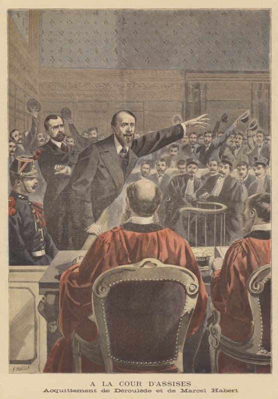 Paul Deroulede és Marcel Habert felmentése a párizsi assize bíróságon alkotó: French School