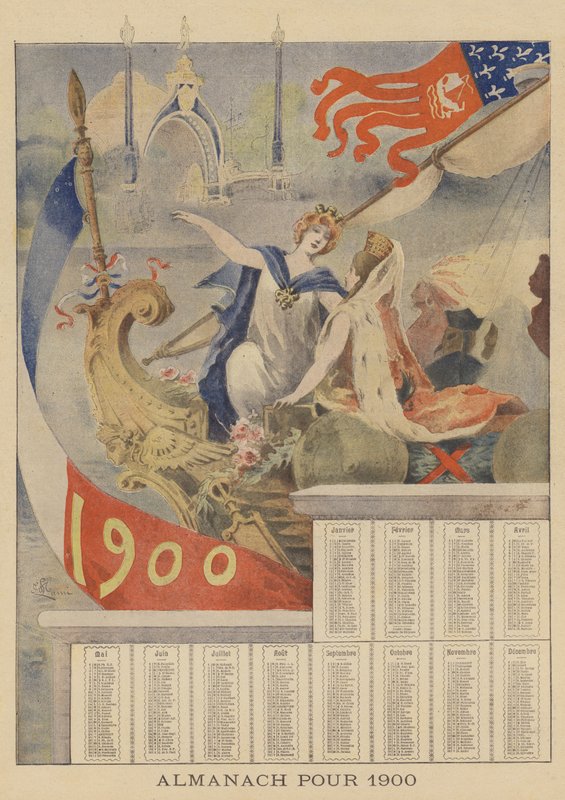 Almanach 1900-ra alkotó: French School