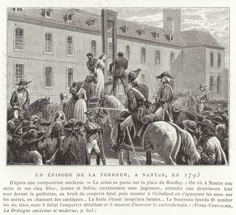 Egy epizód a terror uralma idején, a francia forradalom, Nantes, 1793 alkotó: French School