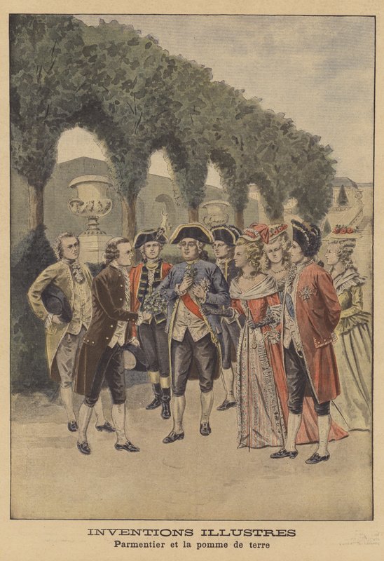Antoine-Auguste Parmentier, a burgonya mint élelmiszerforrás francia népszerűsítője alkotó: French School
