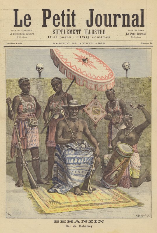 Behanzin, Dahomey királya alkotó: French School