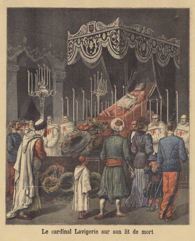 Lavigerie bíboros a halálos ágyán alkotó: French School