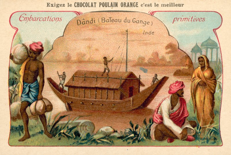 Dandi, Gangesz folyami hajó, India alkotó: French School