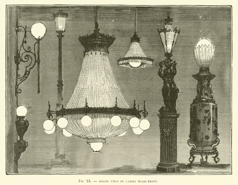 Divers Types De Lampes Werdermann alkotó: French School