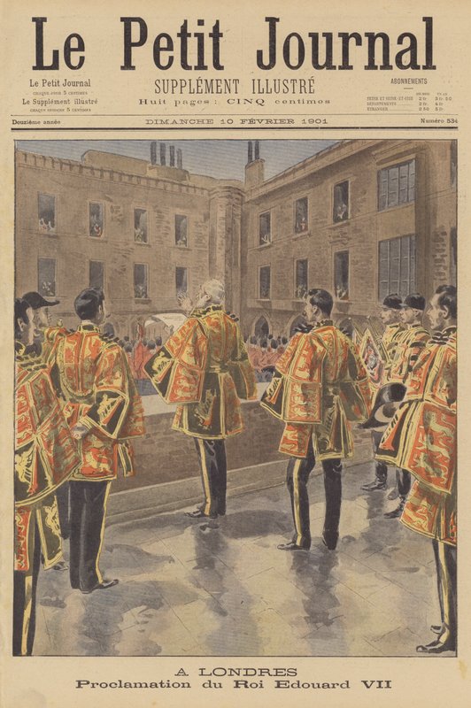 VII. Edward királlyá kikiáltása Londonban alkotó: French School