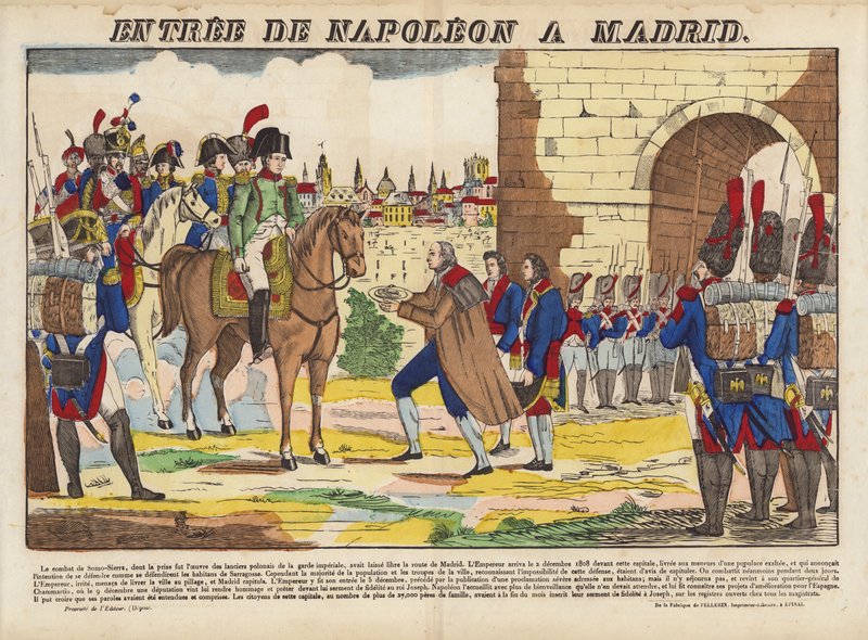Entree De Napoleon A Madrid alkotó: French School