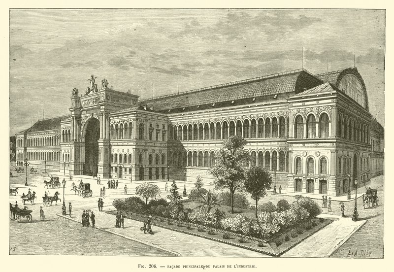 A Palais De LIndustrie főhomlokzata alkotó: French School