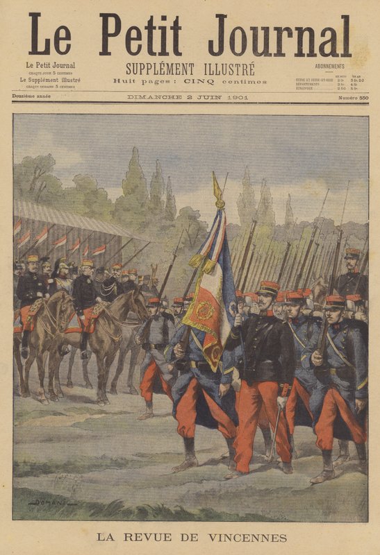 Francia hadsereg áttekintése Vincennes-ben alkotó: French School