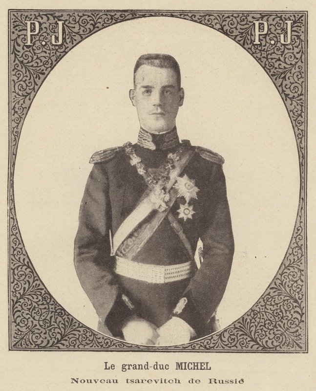 Mihály nagyherceg, Oroszország új cárevics alkotó: French School