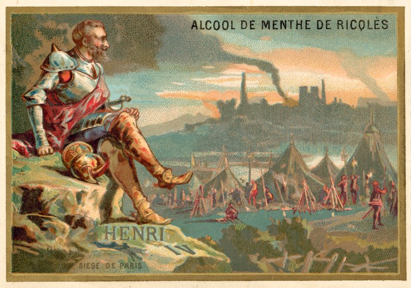 IV. Henrik francia Párizs ostrománál, 1590 alkotó: French School