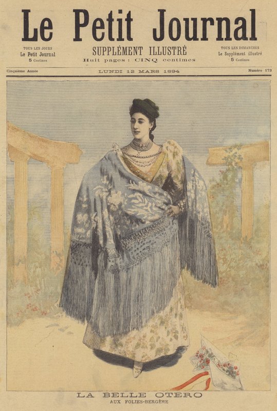 La Belle Otero a Folies-Bergerében alkotó: French School