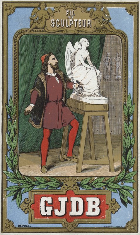 Címke a szobrász cérnához alkotó: French School