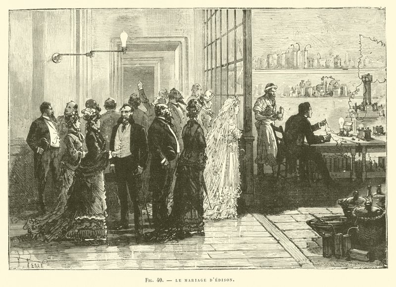 Edison esküvője alkotó: French School