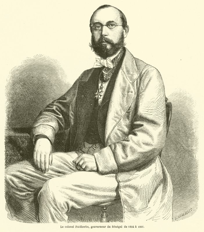 Faidherbe ezredes, Szenegál kormányzója 1854 és 1861 között alkotó: French School