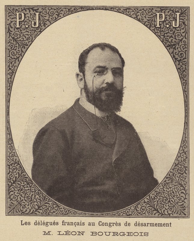 Leon Bourgeois, az 1899-es hágai békekonferencia francia küldötte alkotó: French School