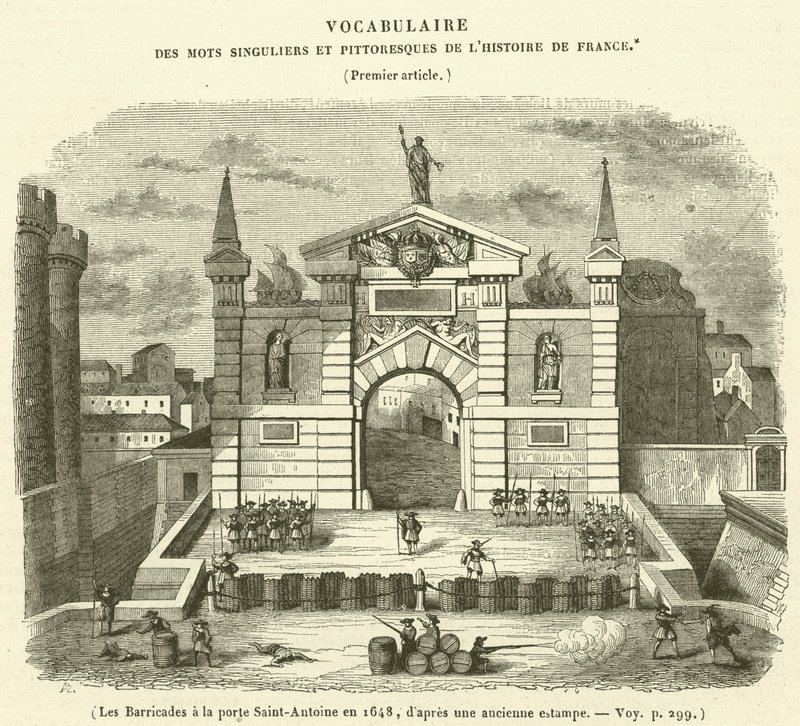 Barikádok a Porte Saint-Antoine-nál 1648-ban alkotó: French School