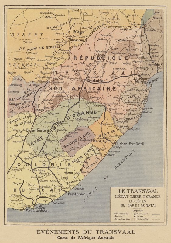 Dél-Afrika térképe alkotó: French School