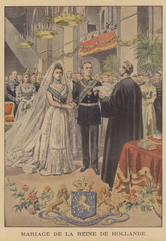 Hollandia királynőjének házassága alkotó: French School