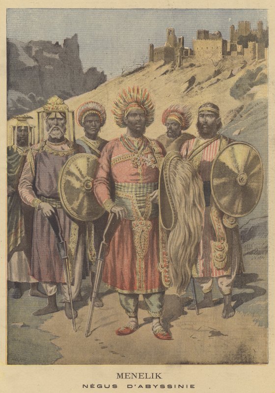 Menelik, Abesszíniai Negus alkotó: French School
