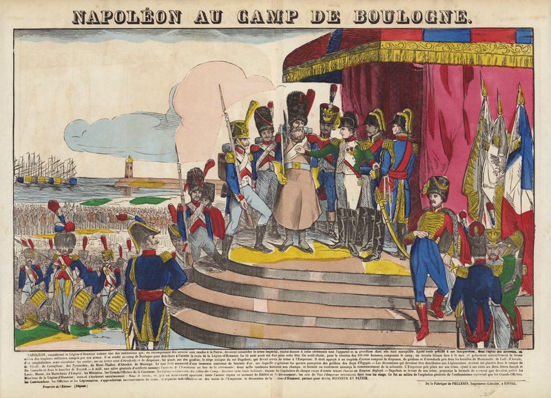 Napóleon a Camp de Boulogne-ban alkotó: French School