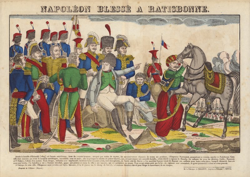 Napoleon Blessee A Ratisbonne alkotó: French School