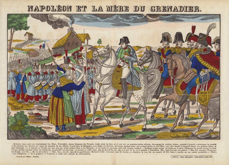 Napóleon Et La Mere Du Grenadier alkotó: French School