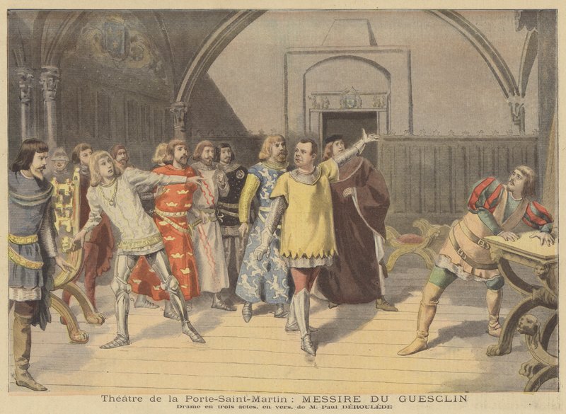 Messire du Guesclin előadása a Theater de la Porte-Saint-Martinban alkotó: French School