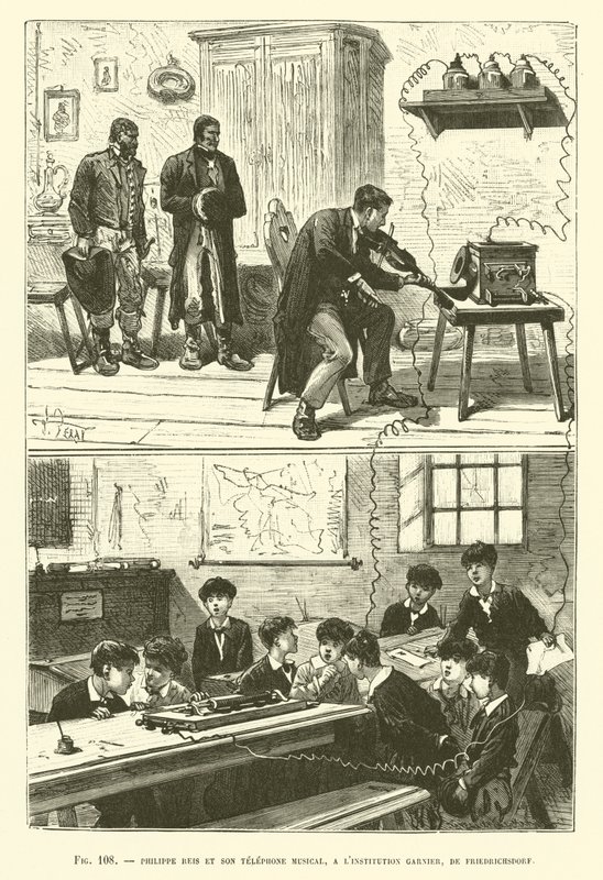 Philippe Reis Et Son Telefonos musical, A LInstitution Garnier, De Friedrichsdorf alkotó: French School