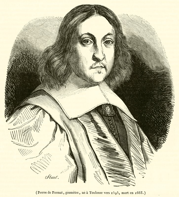 Pierre de Fermat földmérő, született Toulouse-ban 1595 körül, 1665-ben halt meg. alkotó: French School