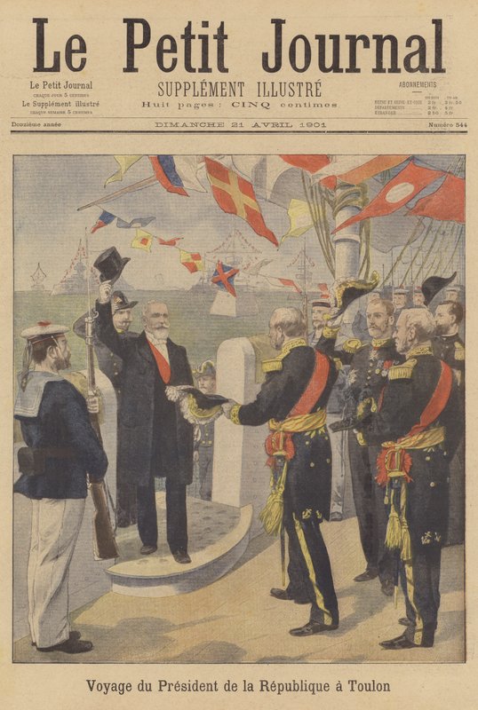 Loubet francia elnök Toulonba látogat alkotó: French School