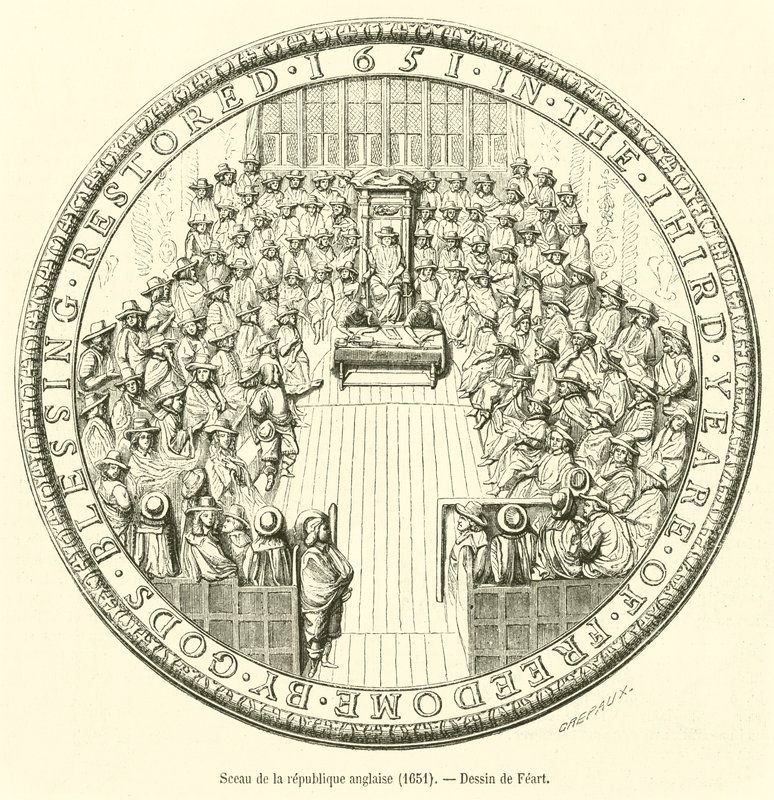 Az Angol Köztársaság pecsétje, 1651 alkotó: French School