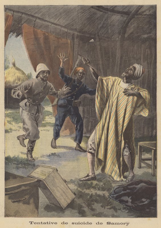 Samory Toure öngyilkossági kísérlete alkotó: French School
