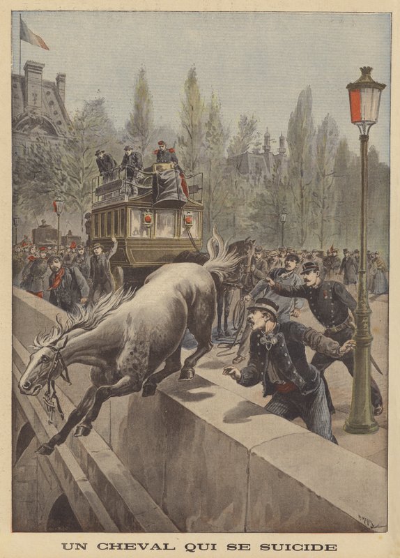 Egy ló öngyilkossága alkotó: French School