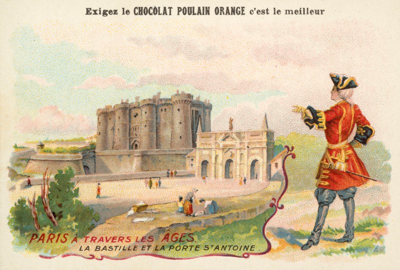 A Bastille és a Porte Saint-Antoine, Párizs alkotó: French School