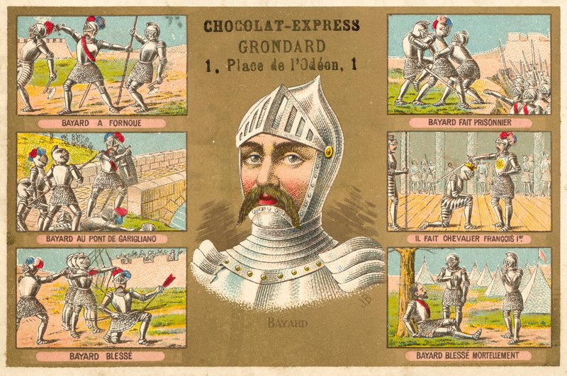 A Chevalier de Bayard és jelenetek az életéből alkotó: French School