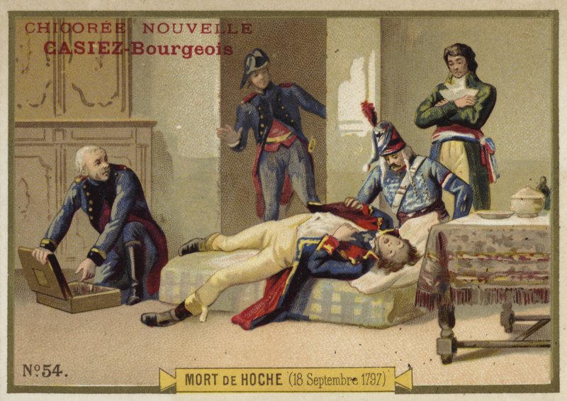 Hoche tábornok halála, 1797. szeptember 18 alkotó: French School