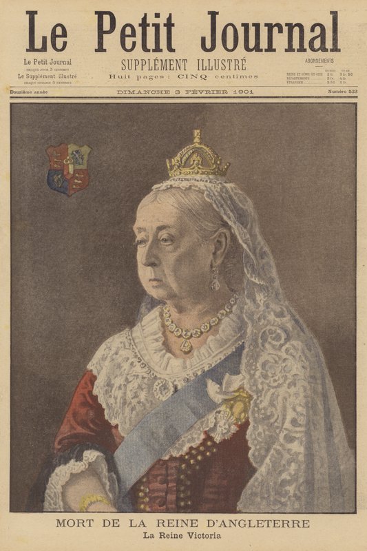 Viktória királynő halála alkotó: French School