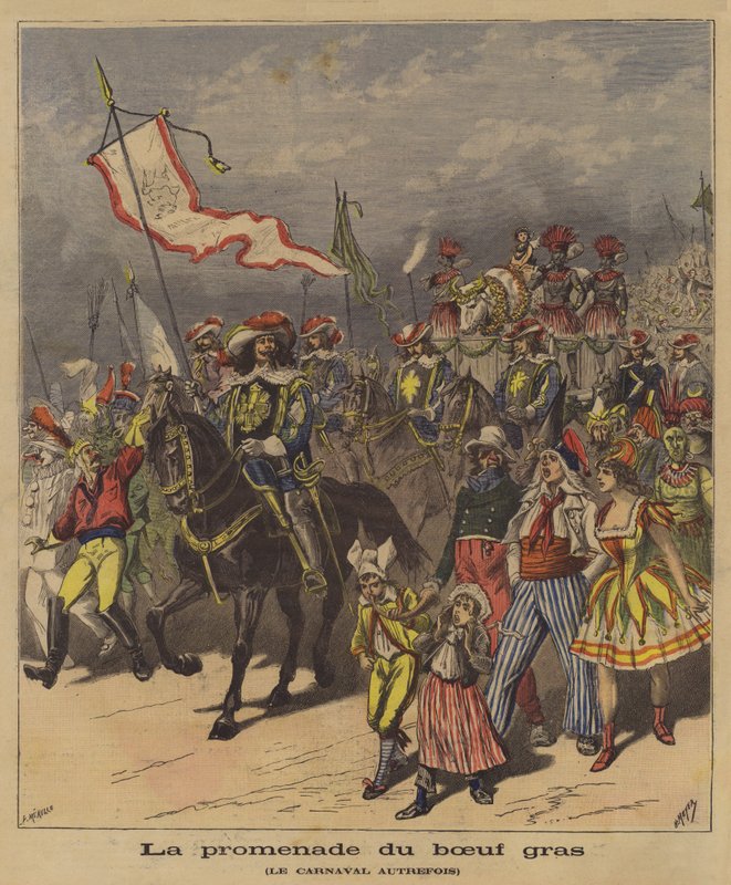 A hízott borjú felvonulása alkotó: French School