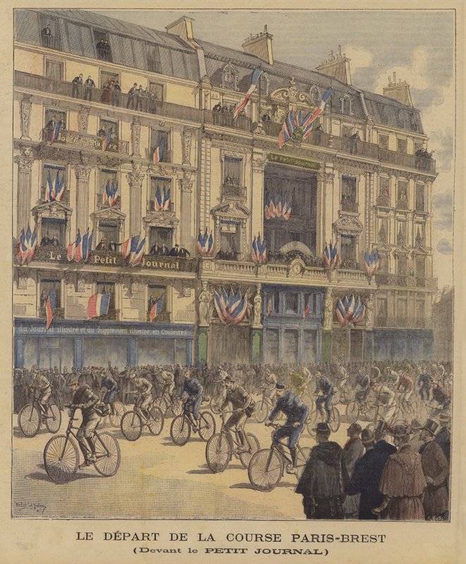 A Párizs-Brest kerékpárverseny rajtja alkotó: French School