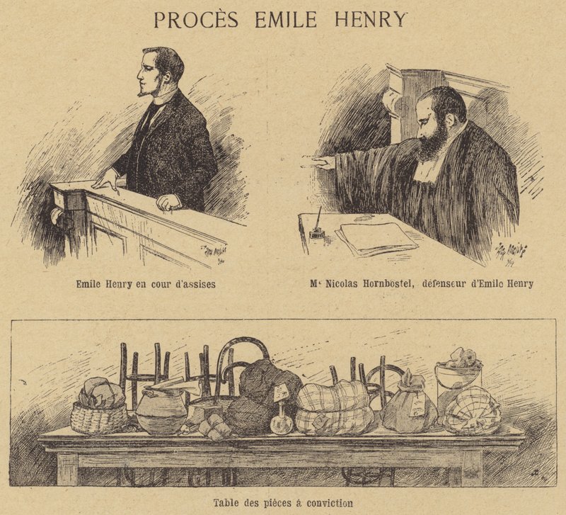 Emile Henry anarchista bombázó pere alkotó: French School