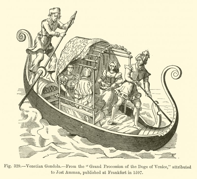 Velencei Gondola alkotó: French School