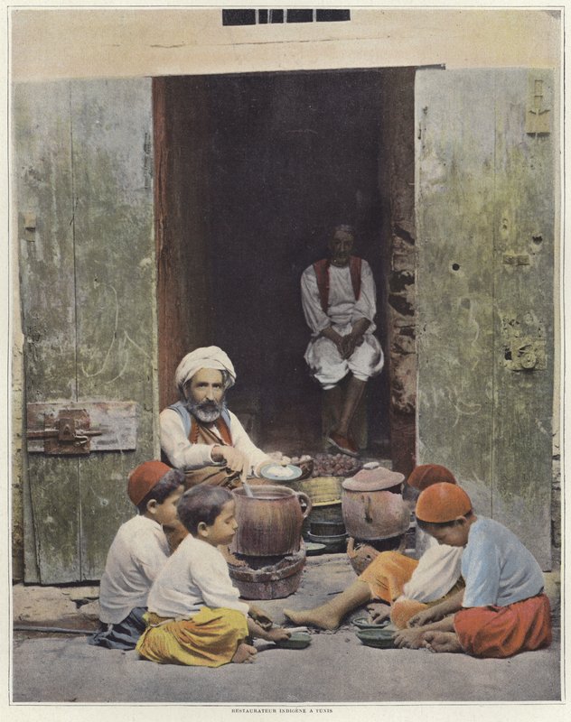 Őshonos vendéglős Tuniszban alkotó: French Photographer