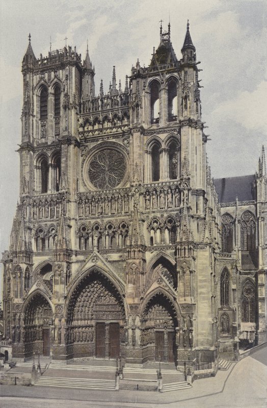 Amiens, a katedrális homlokzata alkotó: French Photographer