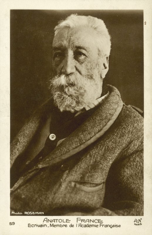 Anatole France francia költő, újságíró és regényíró (f/w fotó) alkotó: French Photographer