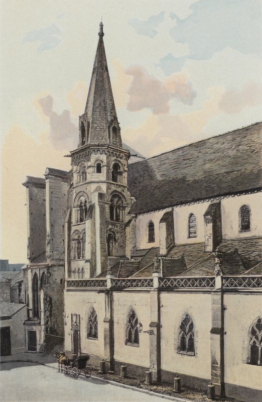 Auxerre, Saint-Eusebe templom, É-i oldalhomlokzat alkotó: French Photographer