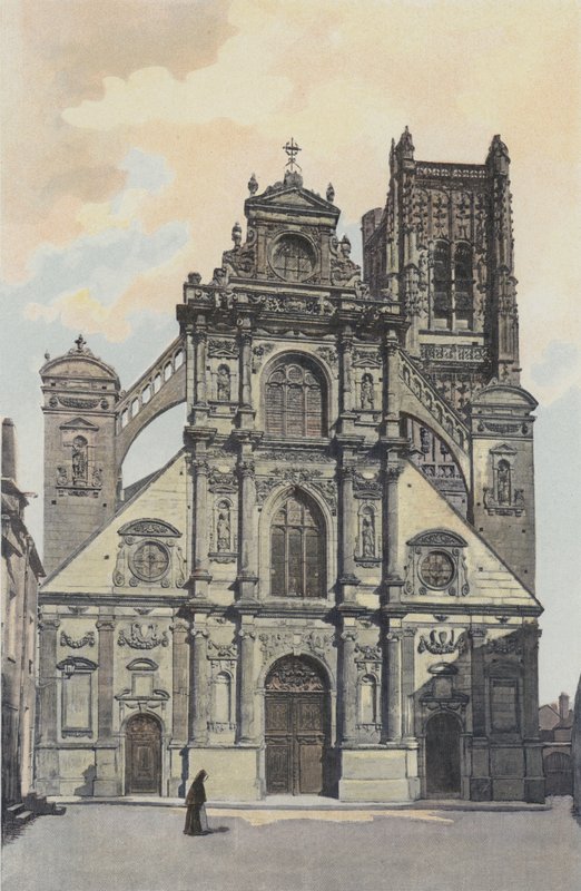 Auxerre, Saint-Pierre templom, homlokzat O alkotó: French Photographer